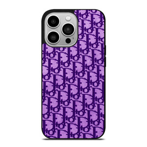 DIOR LOGO PURPLE iPhone 14 Pro Max Case Cover